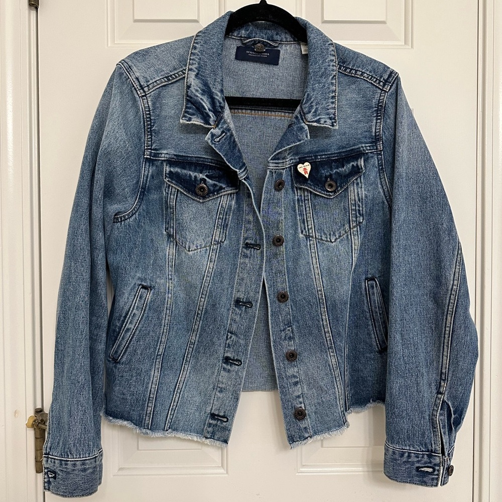 Scotch & Soda cropped denim jacket size L